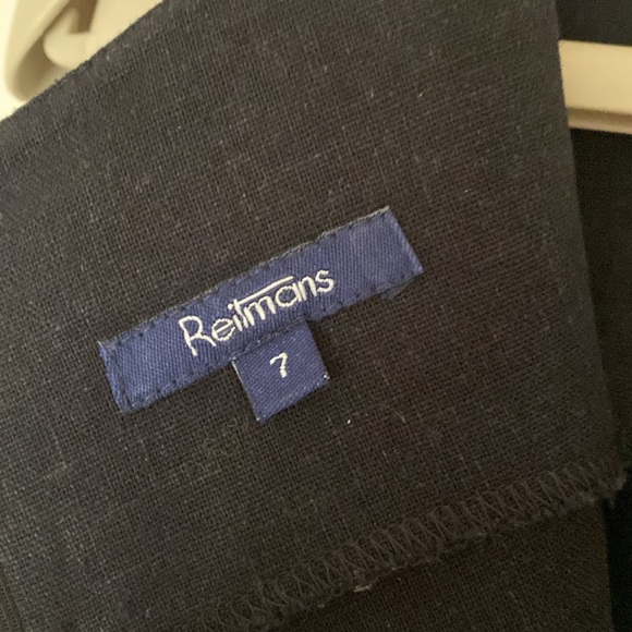 REITMAN’S SLEEVELESS BLACK MIDI DRESS . - Picture 6 of 12